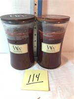 2 Woodwick candles