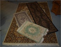 4 pcs. Various Size Area Carpets / Rugs