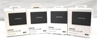 (4) Samsung Portable SSD T7; (2) 2TB, (2) 1TB