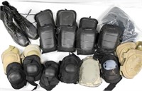 Lot of Tactical Knee Pads, Pair of Boots,