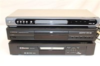 (3) DVD Players; Magnavox, Samsung, Emerson