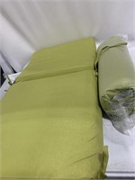 OUTDOOR SEAT CUSHIONS 2PCS 36 x19IN GREEN