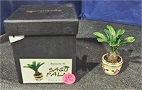 "Sago Palm" Trinket Box w/ Box  NIB