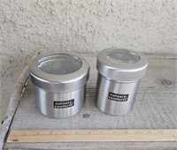 Pair of Kitchen Canisters