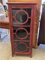 Beautiful Red Solid Wood Dining Cabinet 54" x 23"
