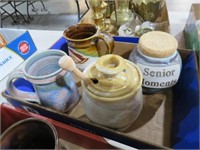 VINTAGE POTTERY, MUGS AND MISC