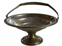Sterling Silver Basket Candy Dish