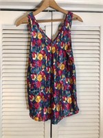 VINTAGE FLORAL PRINTED SLEEP TANK 2X