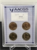 2007 Dollar Set AACGS MS 63