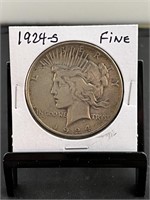 1924S Peace Dollar