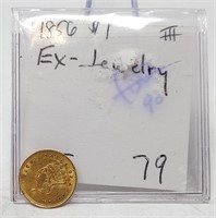1856 Dollar Gold-Ex Jewelry