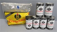 Bag full of vintage Frankenmuth Beer cans with