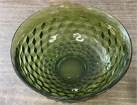 11"x5” Vintage Forest Green Serving Bowl