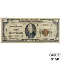 FR. 1870-G 1929 $20 FRBN CHICAGO, IL VF