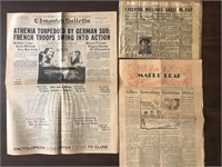 WWII Newspaper Lot