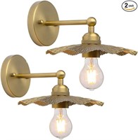 Pathson Set of 2 Metal Wall Sconce Brass