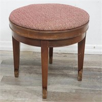 Vintage Dunbar-style swivel stool