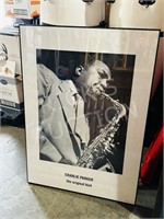 Charlie Parker framed poster