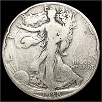 1938-D Walking Liberty Half Dollar NICELY