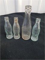 Vintage miniature Coca-Cola and Dr Pepper glasses