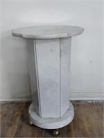 Home Decor White Marble Pedestal
