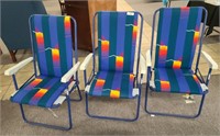 3 New folding outdoor chairs