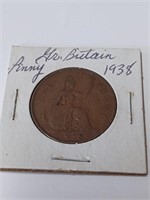 1938 One Cent Coin