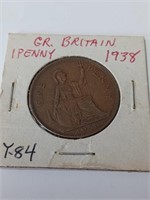 1938 One Cent Coin