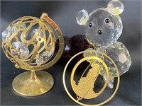 Misc. Home Décor- Crystal Bear, Ornament & Globe