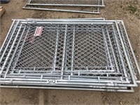 1 CHAIN LINK PANEL, 7 CHAIN LINK GATES