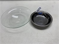 Metal and Glass dishes