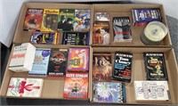 (21) VHS TAPES, DVDS, AUDIO CASSETTE BOOKS