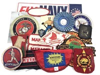 16 Patches, 4 Stickers, 1 Ribbon US Navy, Muncie +