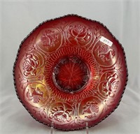 Dragon & Lotus IC shaped bowl - red