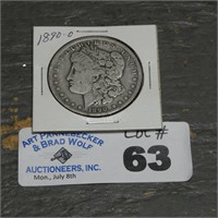 1890-O Morgan Silver Dollar