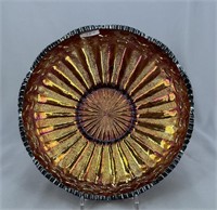 M'burg Rays & Ribbons IC shaped bowl - amethyst