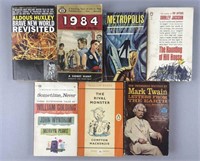 Classic Science Fiction Books Orwell Huxley Twain