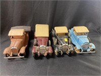 4 Hubley Diecast Model Cars