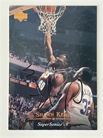 Seattle Supersonics Shawn Kemp signed 1995-96 Uppe