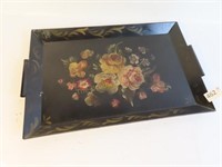 Hand Painted Metal Tray - 12" x 19"