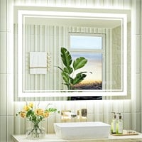 LED Vanity Mirror 40x30, 3-Color, Anti-Fog