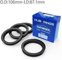 WHEEL CONNECT Hub Centric Rings, Set of 4, ABS