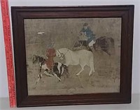 Oriental framed print/ painting