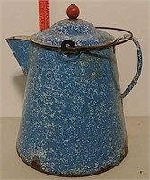 Porcelain Cowboy coffee pot