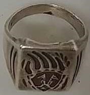 Sterling bear claw men's ring