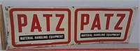 SST Embossed Patz sign.