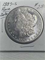 1887-S $1 Rare Date
