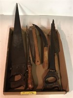 Flat w/ Various Vintage Saws