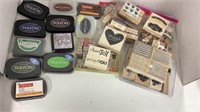 Lot of mixed ink pads and stamp pads. Condition