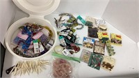 Jewelry making lot. beads, pendants, etc